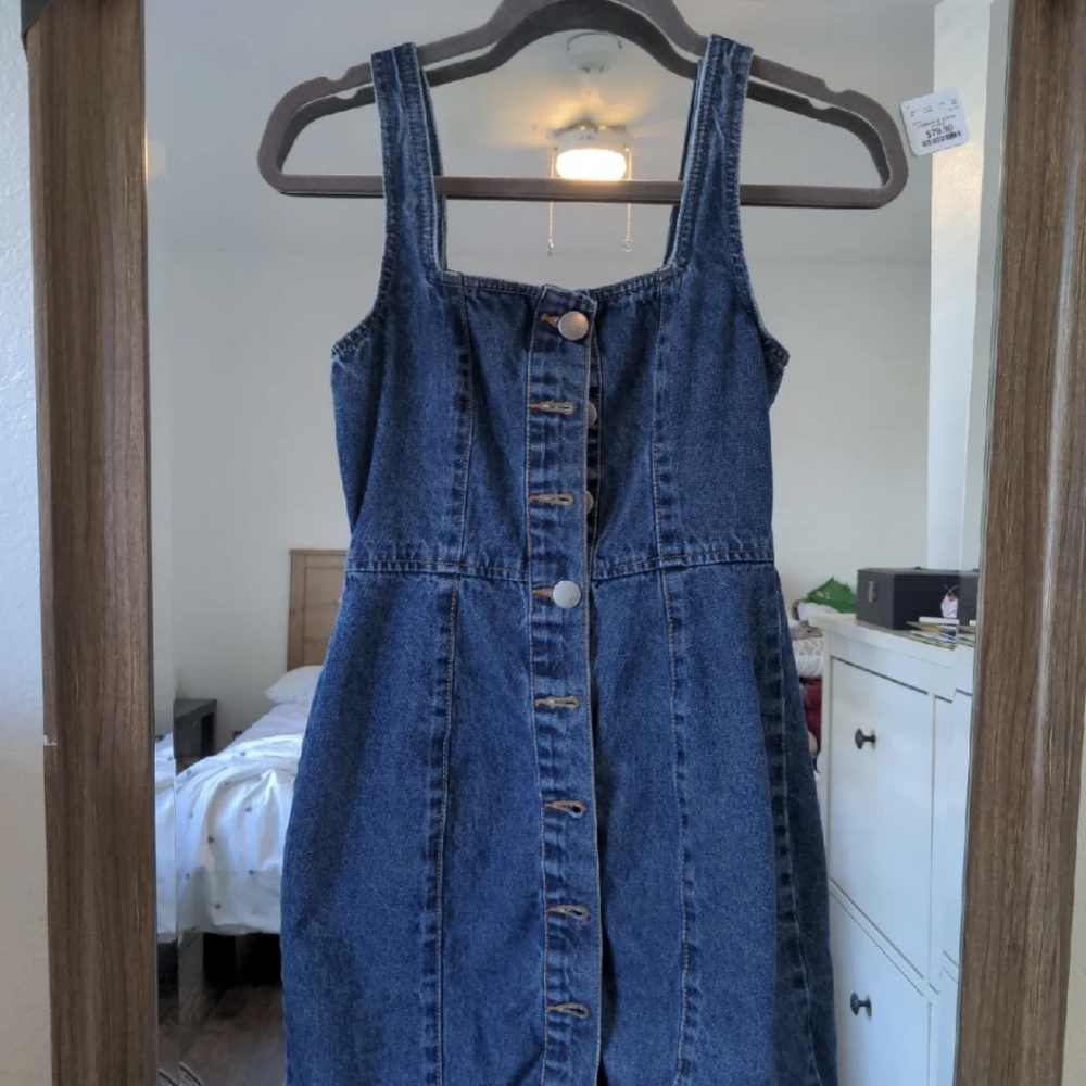 Denim Overall Dress